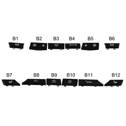12 Button Key Cap for A/C Heater Switch Trim