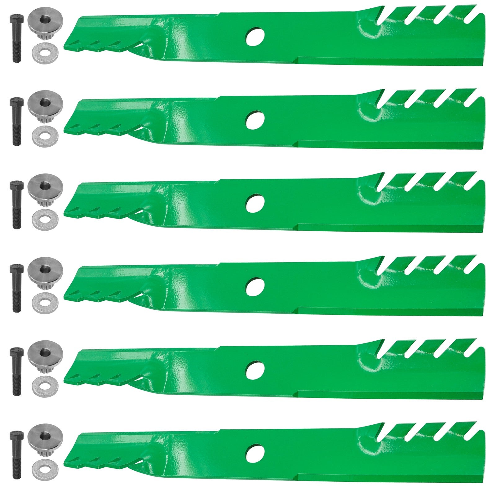 Deck Toothed Blades with Bushing for Exmark Lazer Z E X S 60 inch (2008–2024)