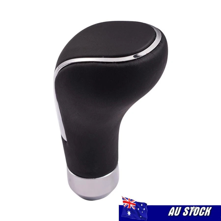 Gear Shift Knob for Universal Cars (Manual/Automatic) - Black Leather