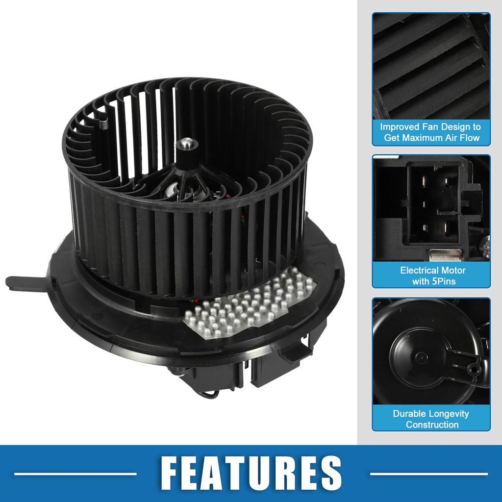 HVAC Heater Blower Motor Fan Assembly for Audi A3 (2006–2013)