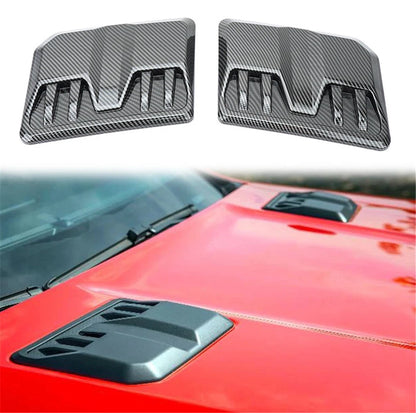1 Pair Carbon Fiber Pattern ABS Air Flow Vent Cover Universal