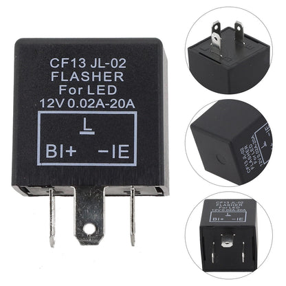 3 Pin Car Flasher Relay for LED Turn Signals (2010–2023)