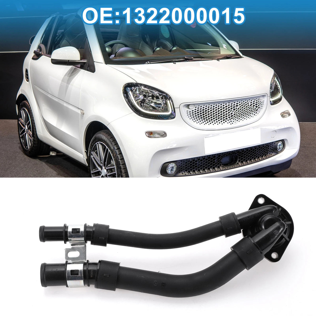 Engine Coolant Thermostat Housing Assembly for Mercedes Smart Fortwo (2008–2015)