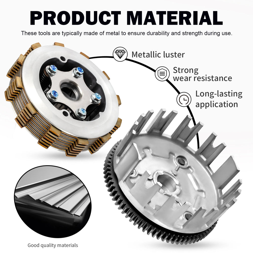 Clutch Kit Assembly w/ Gasket for Yamaha Raptor 350 (2004–2013)