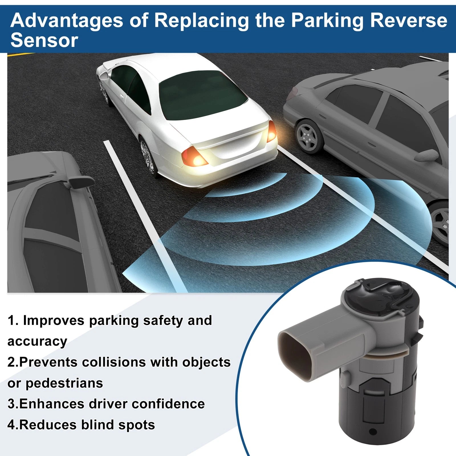 Reverse Backup Parking Sensor for BMW 3 Series E46 (1998–2006) No.66206989156