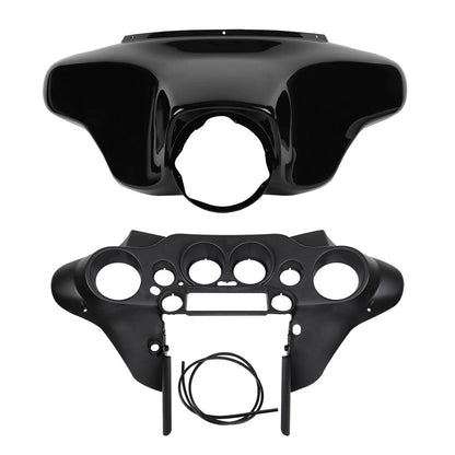 ABS Batwing Inner Outer Fairings Smoke Windscreen for Harley Touring (1996–2013)