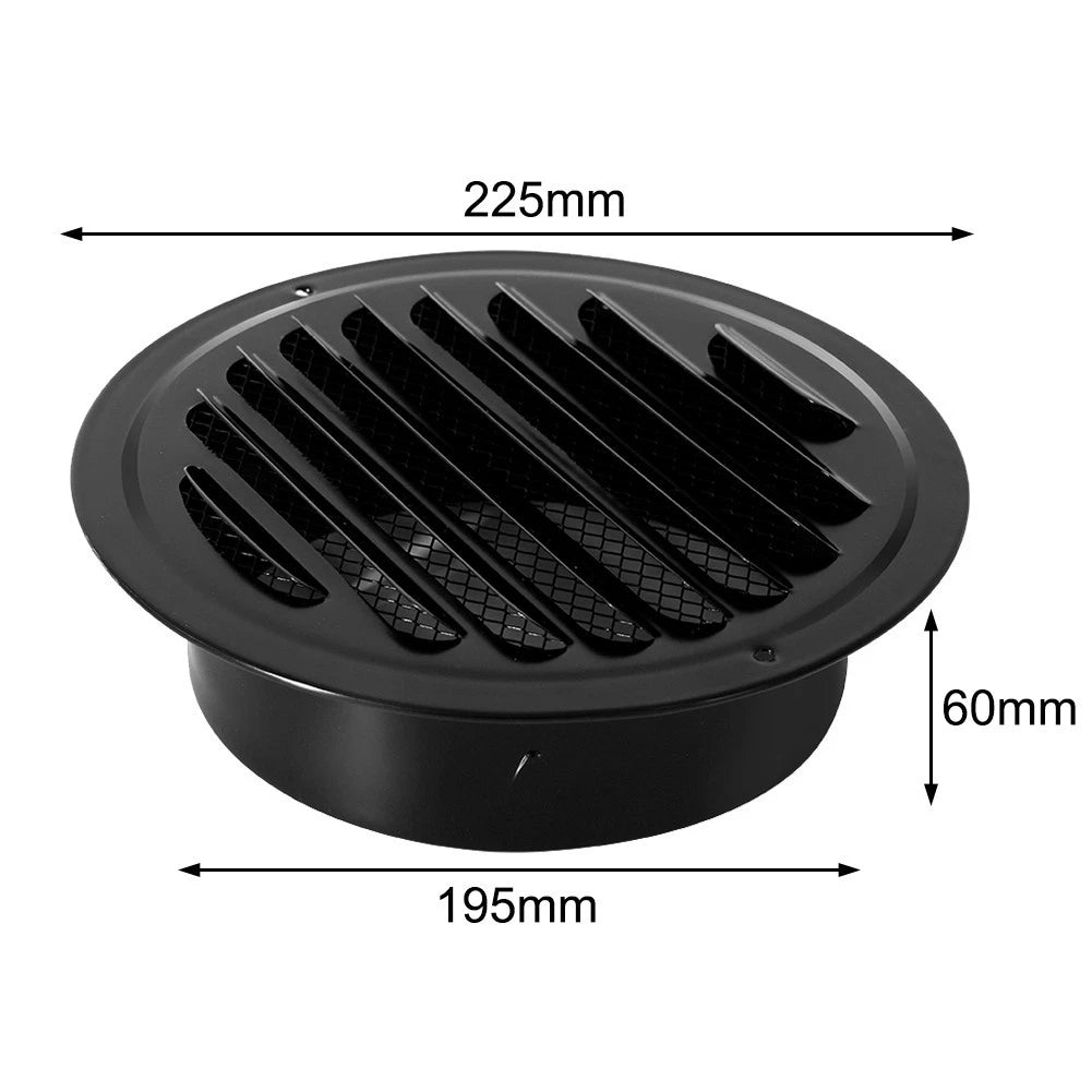 Exterior Wall Vent for Easy Installation, Weatherproof Fine Mesh Design