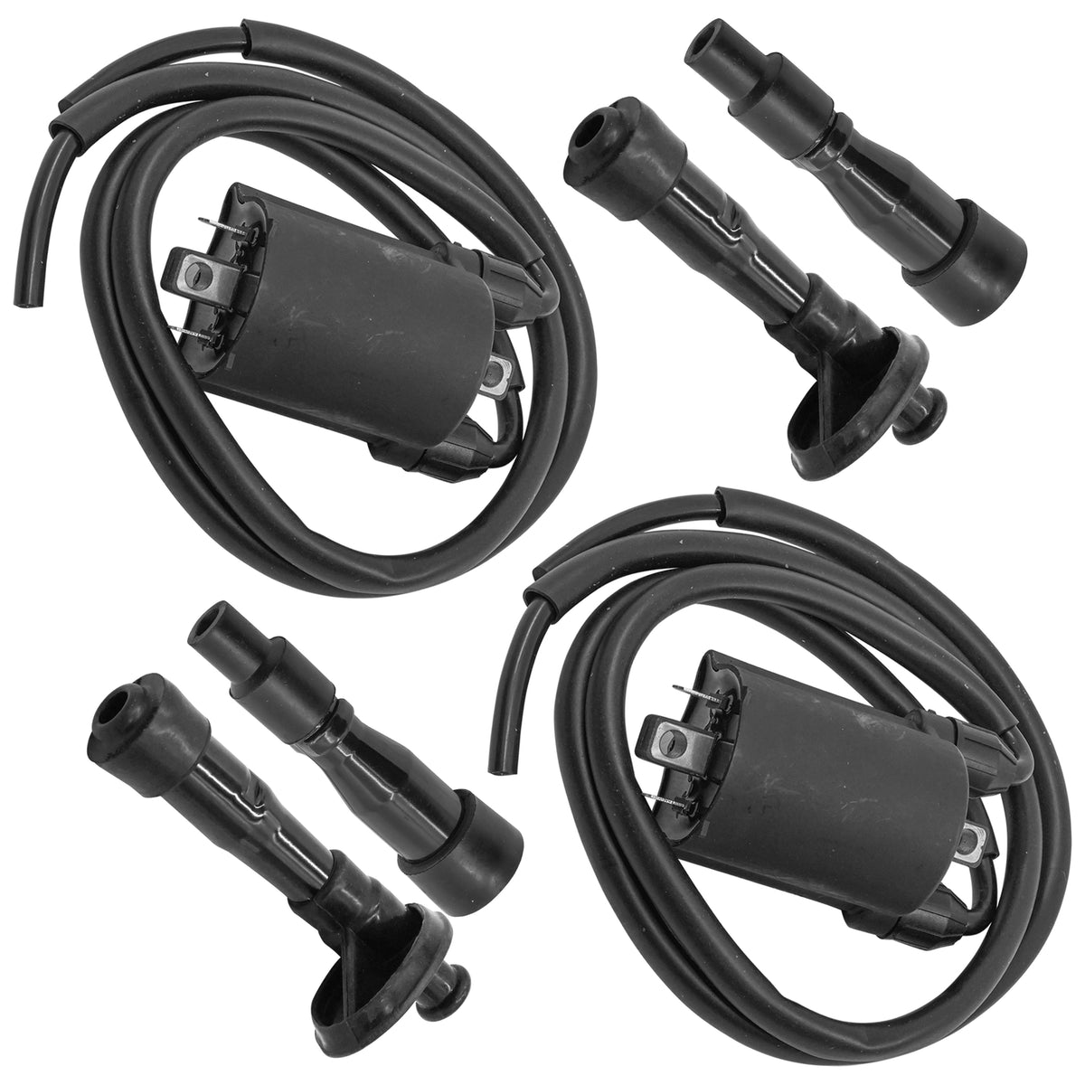 Caltric Spark Plug and Cap Set for Honda Shadow Ace 750 VT750 (2002–2003)