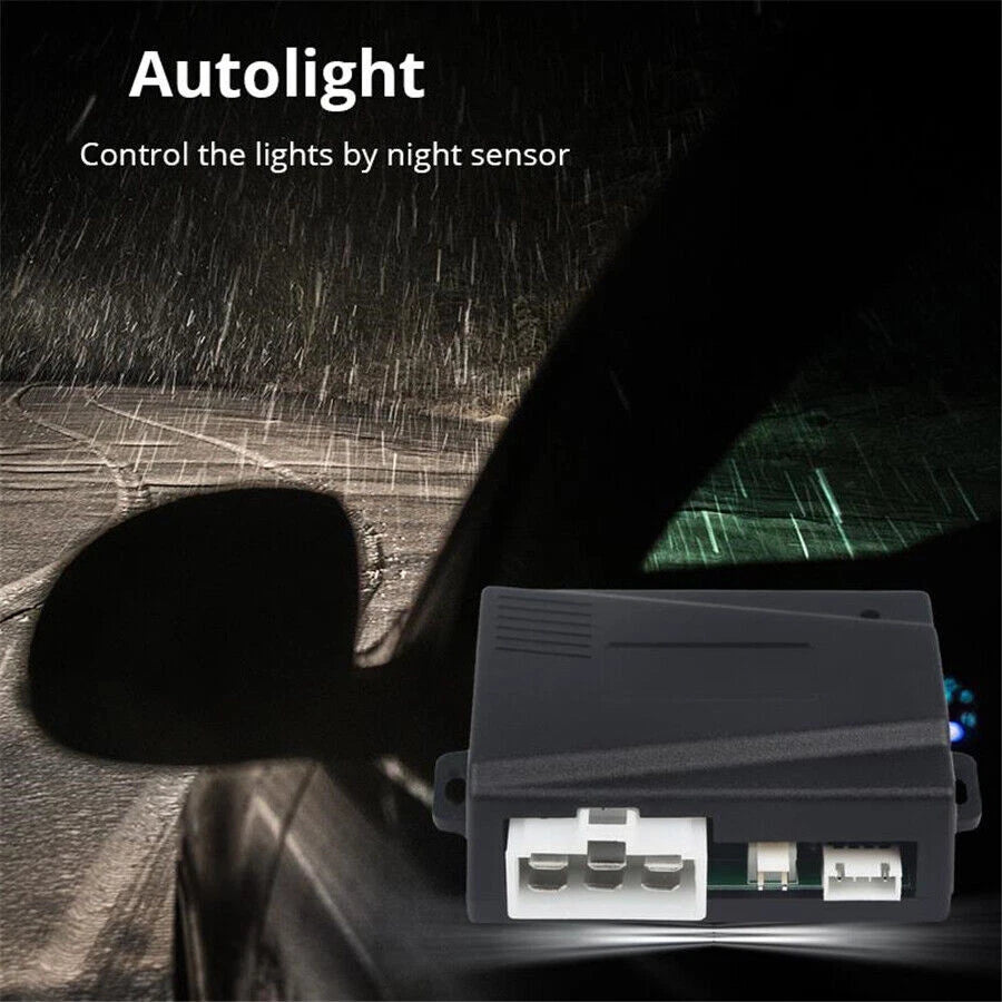 Auto Headlight Sensor System Smart Headlamp Control Kit On/Off 12V Car Universal