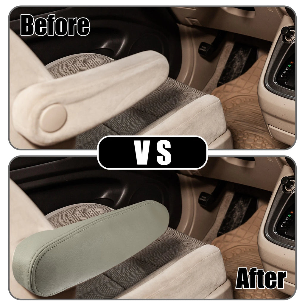 Center Console Armrest Cover Inner Pair Replacement for Toyota Sequoia (2001–2007) Beige