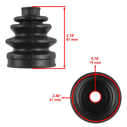Front Inner Axle CV Boot Kit for Honda TRX450FE TRX450FM (2002–2004)