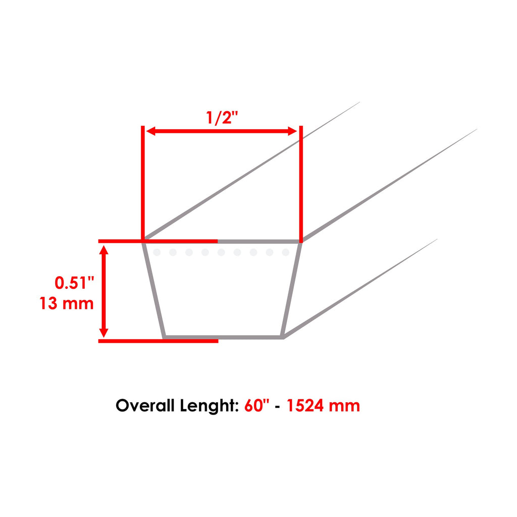Deck Belt Replacement 30 Inch for John Deere 56 65 66 68 (2010–2018)