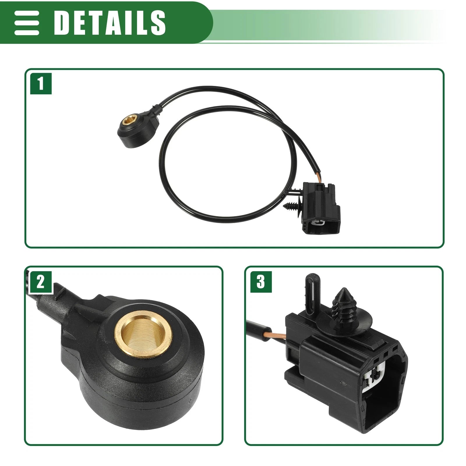 Ignition Knock Sensor for Ford F-150 (1999–2008), E-150 (2003–2014) XL3F12A699A