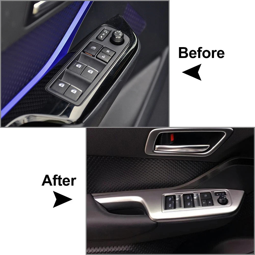 Blue Switch Control Knob Panel Cover for Toyota CHR (2016–2023)