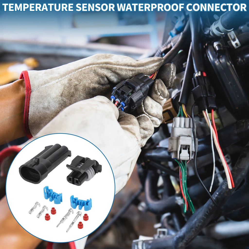 Temperature Sensor Waterproof Connector 2 Pin for Chevy (2011–2018)