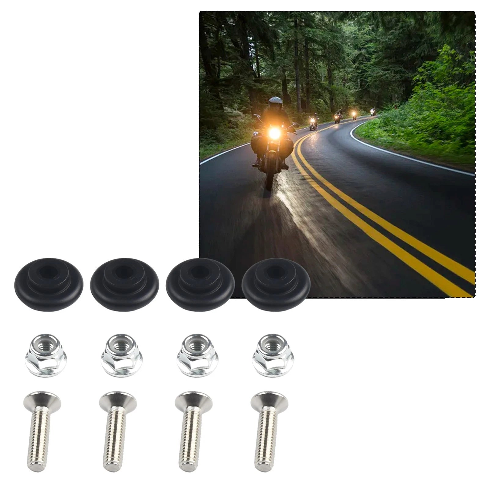 12X Bushing Pad for Motorcycle Luggage Storage Box