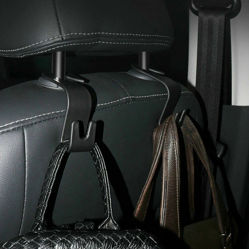 2X Black Car Seat Hook Purse Hanger for Universal Fit (Car Accessories)