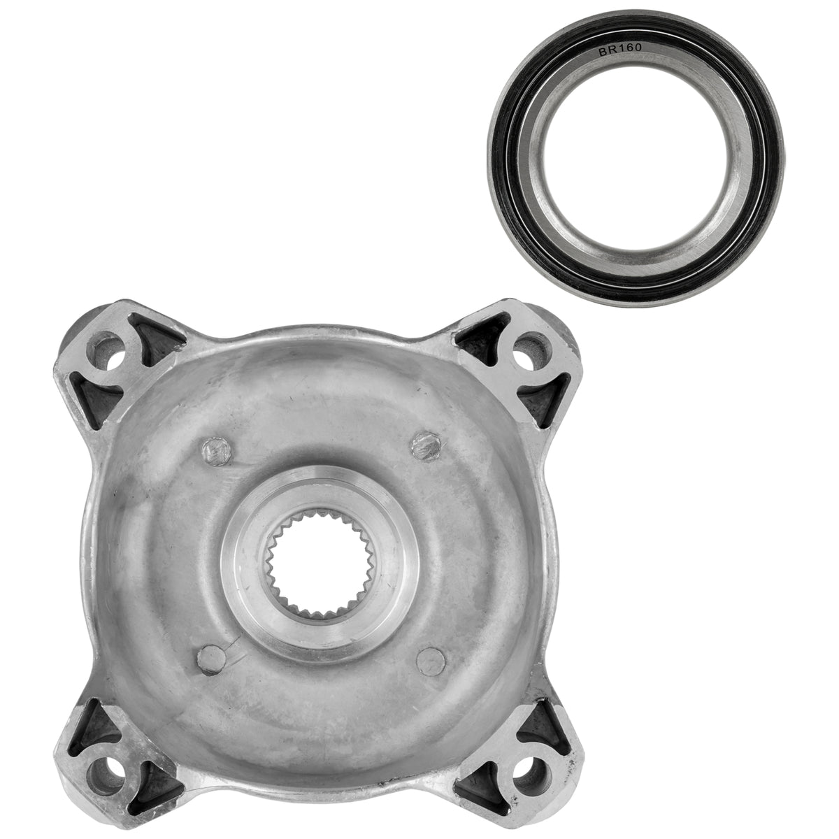 Front Wheel Hub and Ball Bearing Replacement for Polaris RZR 570 EFI (2012–2013)