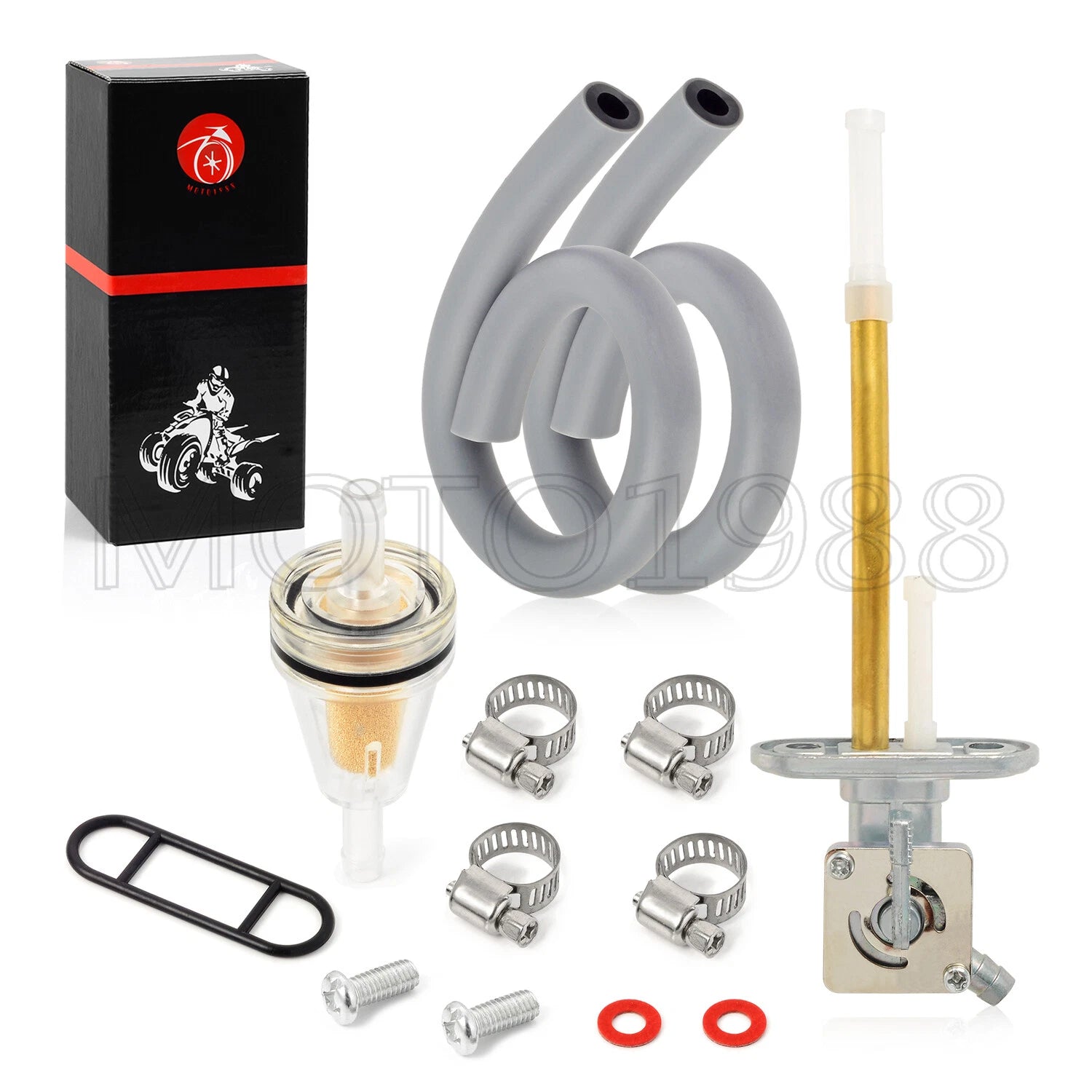 Fuel Valve Petcock Kit for Kawasaki Bayou 400 4X4 (1993–1999) KLF400-B KLF400B