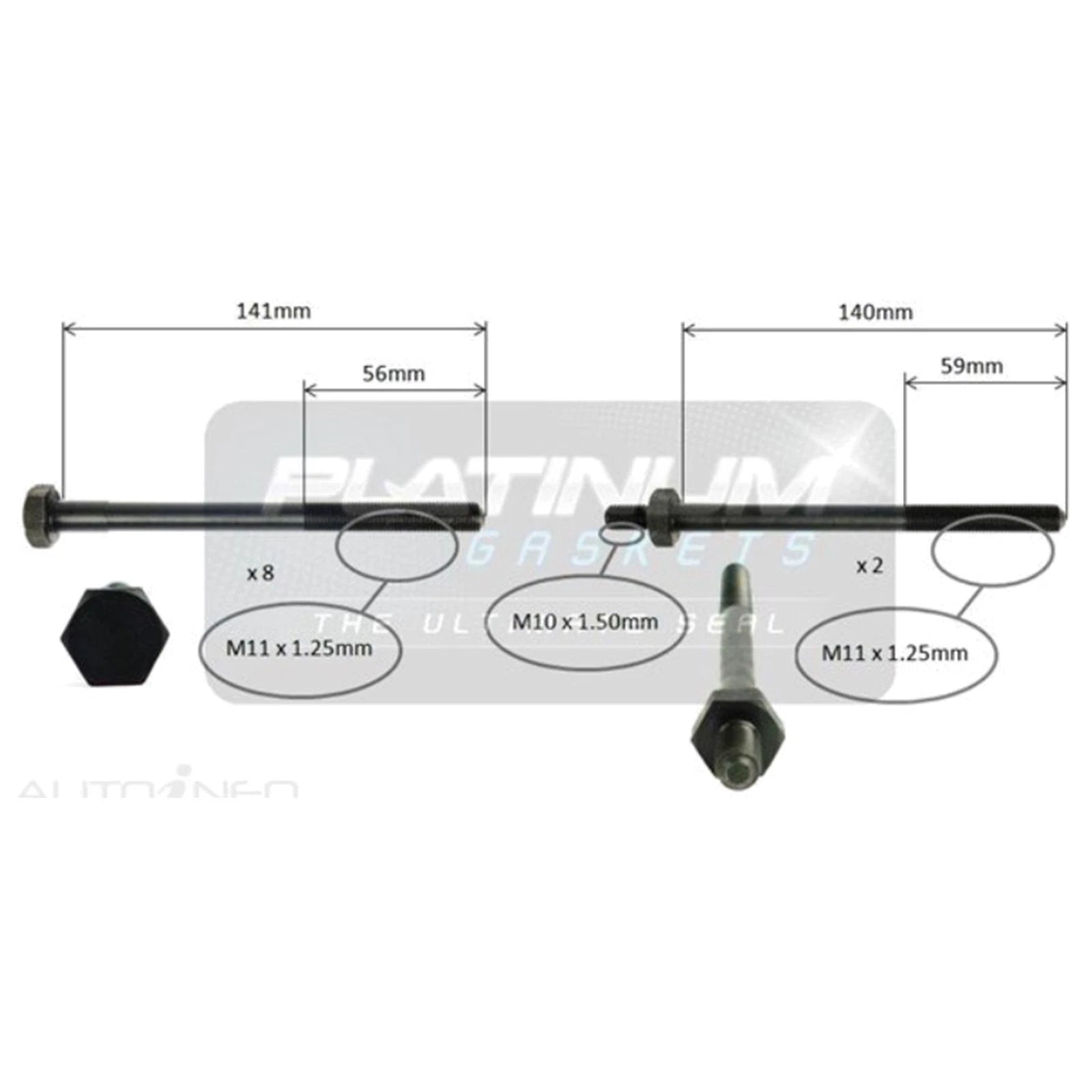 Engine Cylinder Head Bolt Set for Holden Rodeo TFR30 (1998–2003)