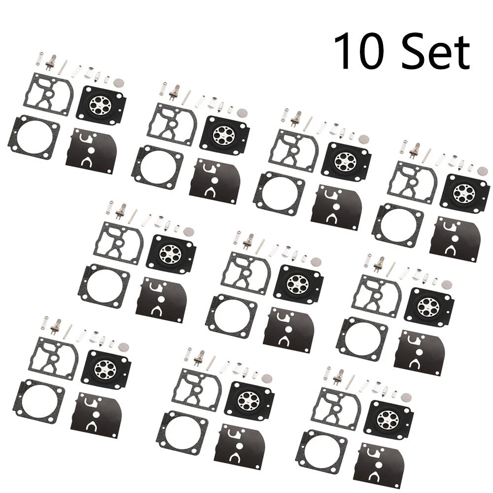 Set of 10 Carburetor Repair Kits for STIHL HS45 FS55 FS38 BG45 ZAMA RB-100