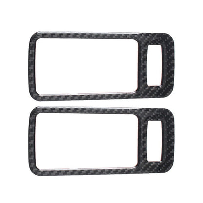 2X Carbon Fiber Interior Door Handle Shell Trim for Ford Mustang (2009–2013)