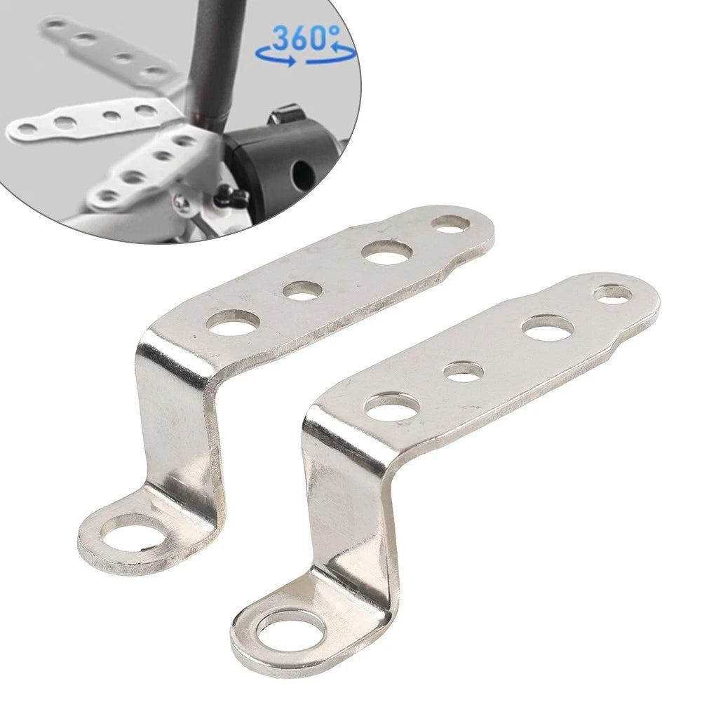 2X Silver Mounting Bracket for Fog Driving Light Headlight Support Holder