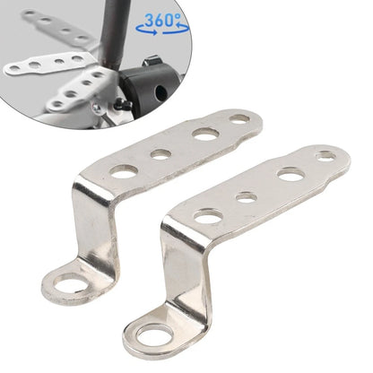 2X Silver Mounting Bracket for Fog Driving Light Headlight Support Holder