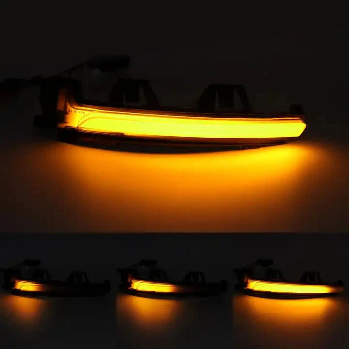 Dynamic Smoked LED Side Mirror Turn Signal Lamp for Volvo XC40 S60 V60 S90 V90 (2018–2023)