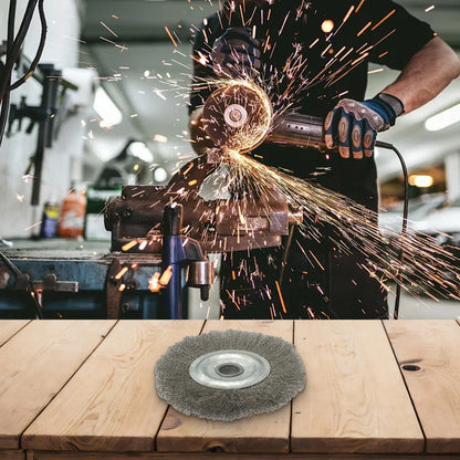 Stainless Steel Wire Wheel Brush for Deburring and Polishing (16mm Hole)