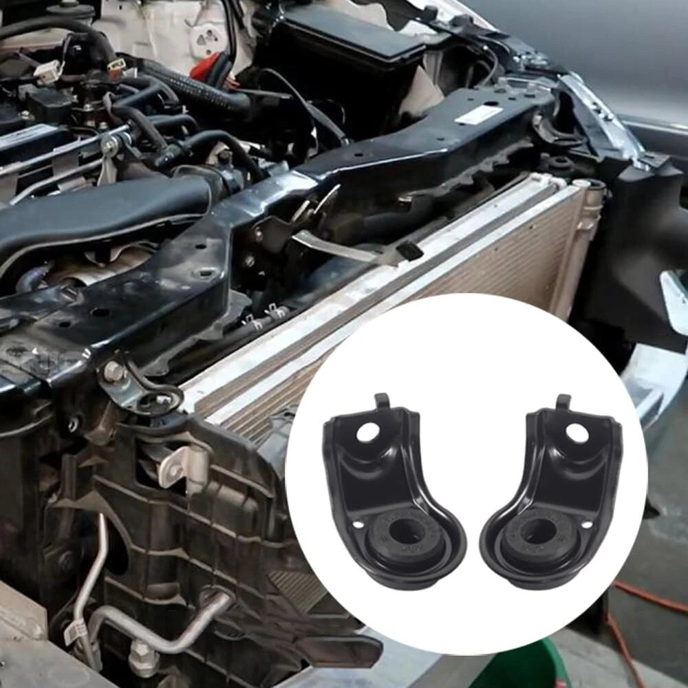 Pair Radiator Upper Mount Bracket Support Left & Right For Honda Civic 2016-2021