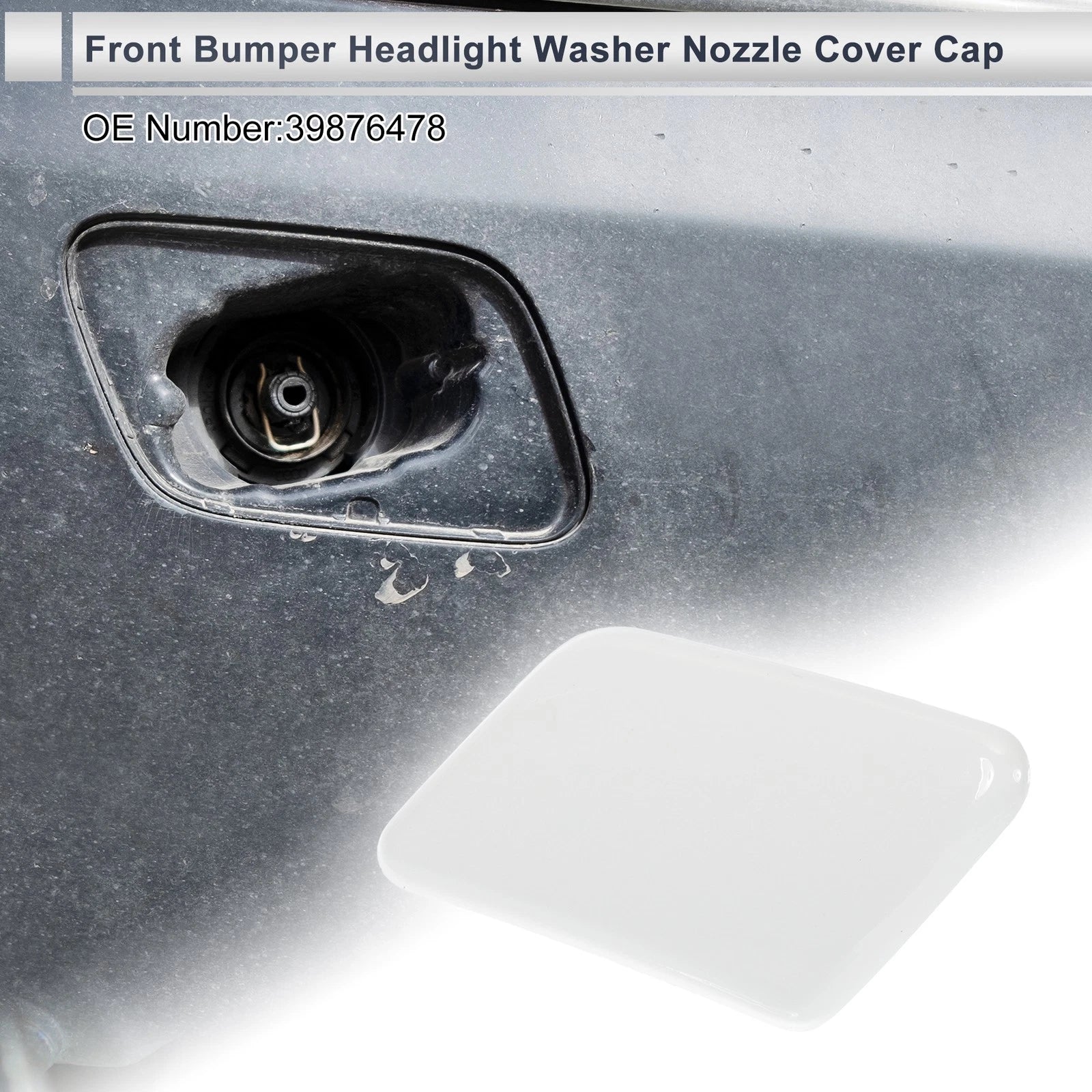 Bumper Headlight Washer Nozzle Cover Cap for Volvo C30 (2007–2013)