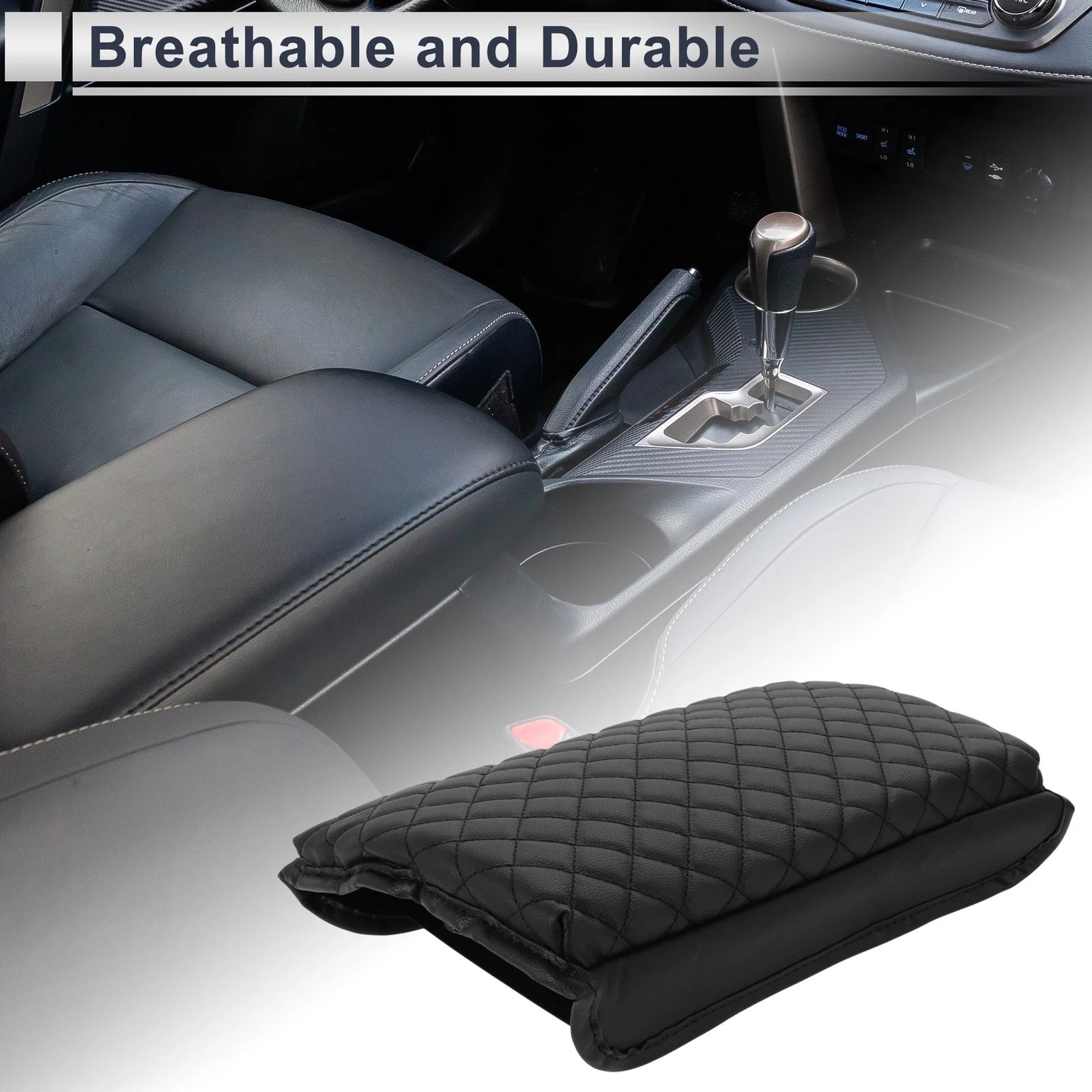 Center Console Cover for Tesla Model 3/Model Y (2017–2023) Black 1 Pc