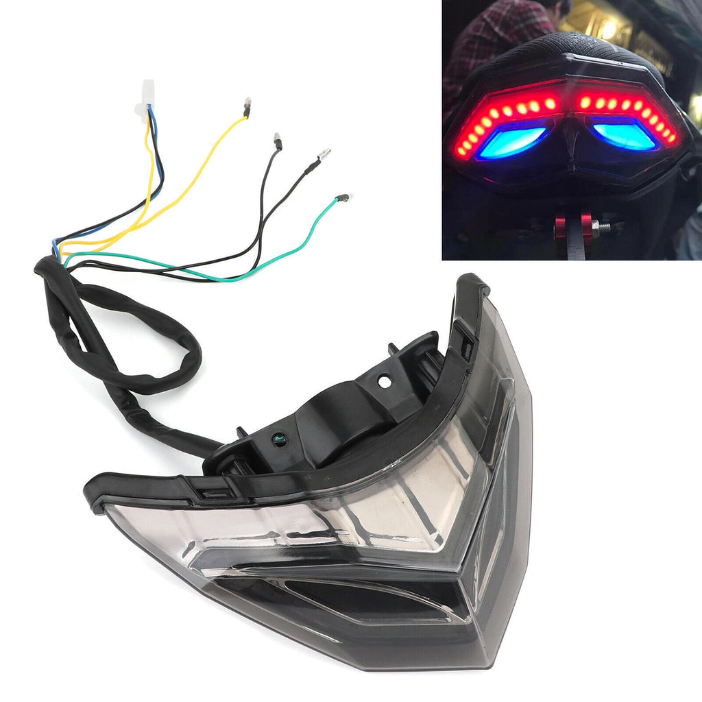 Rear Brake Turn Signals Taillight for Kawasaki Ninja 250 300 (2013–2017) Blue T9