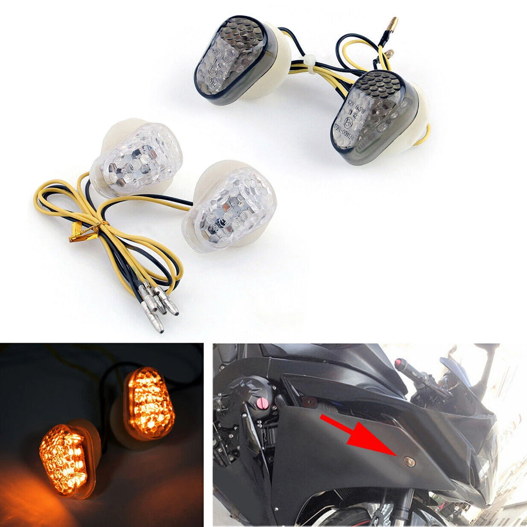 LED Turn Signals for Yamaha YZF R1 R6 R6S R3 FZ1S FZ6S FZ6R XJ6 MT-03 FZ8 FZ10