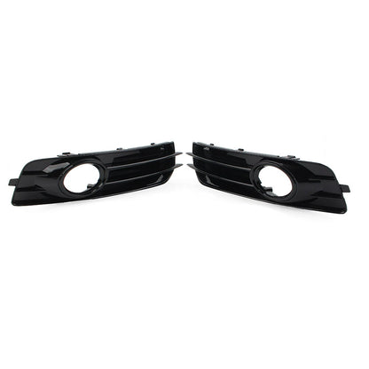 2X Front Bumper Fog Light Grille Cover for Audi A3 8P (2009–2012) Black