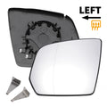 Left Side Heated White Mirror Glass for Mercedes GL-Class GLK-Class (2006–2015)