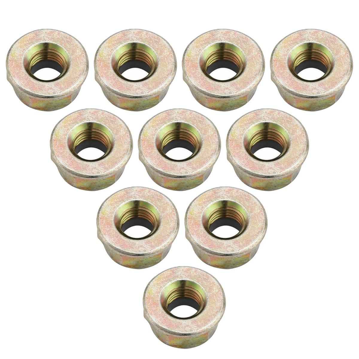 10Pcs M10 x 1.25 LH Thread Blade Nuts for Trimmer Mower