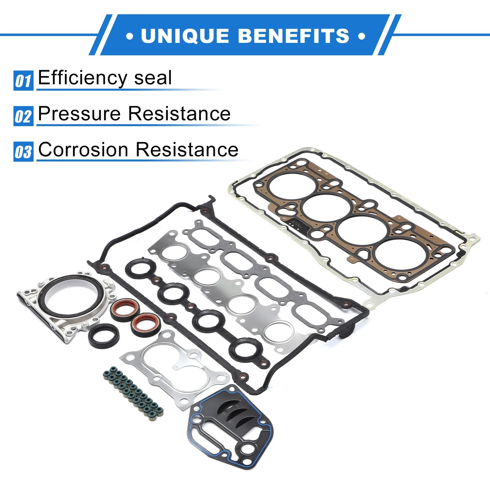 Cylinder Head Gasket Kit Replacement for Audi CJT Engine (1 Set, 2010–2010)