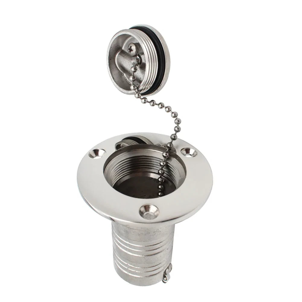 1-1/2 Inch OD Stainless Steel Straight Cover with Mounting Bracket Set