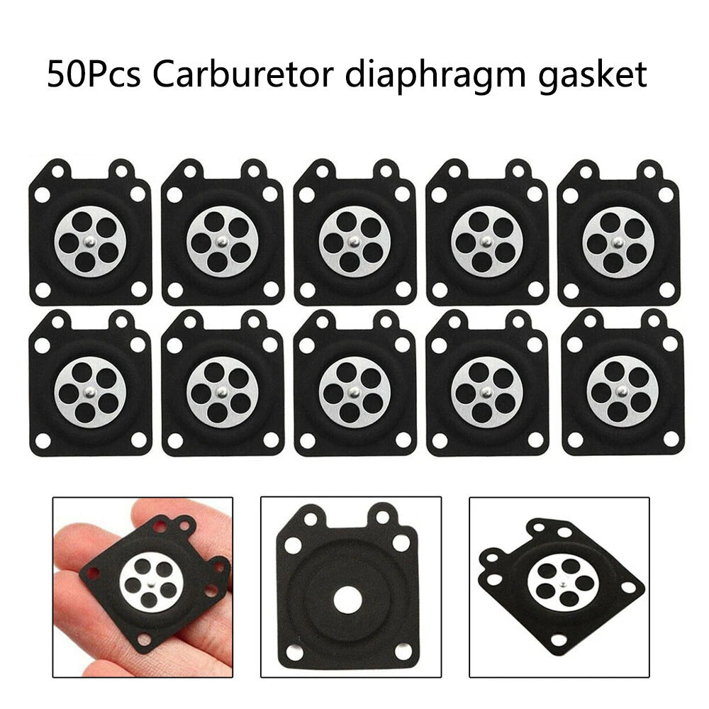 50Pcs Carburetor Diaphragm for Walbro (95-526, 95-526-9, 95-526-9-8)