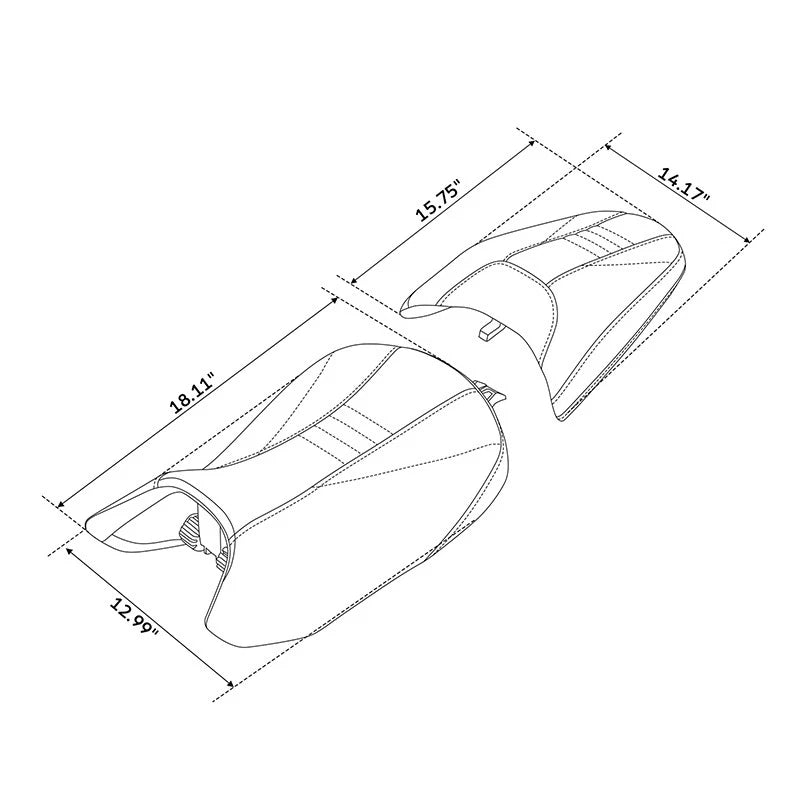 Rider Driver & Passenger Seats for BMW R1300GS (2023–2025)