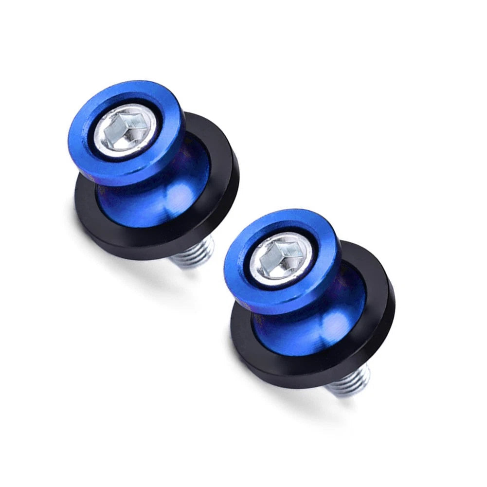 2X Swingarm Spools for Honda CBR (8MM Thread) - Blue