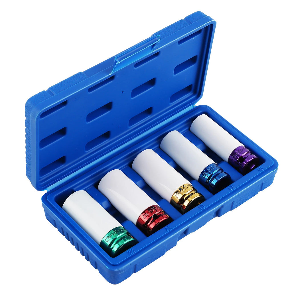 5PC Lug Nut Socket Set for Impact Wheels (Thin Wall)