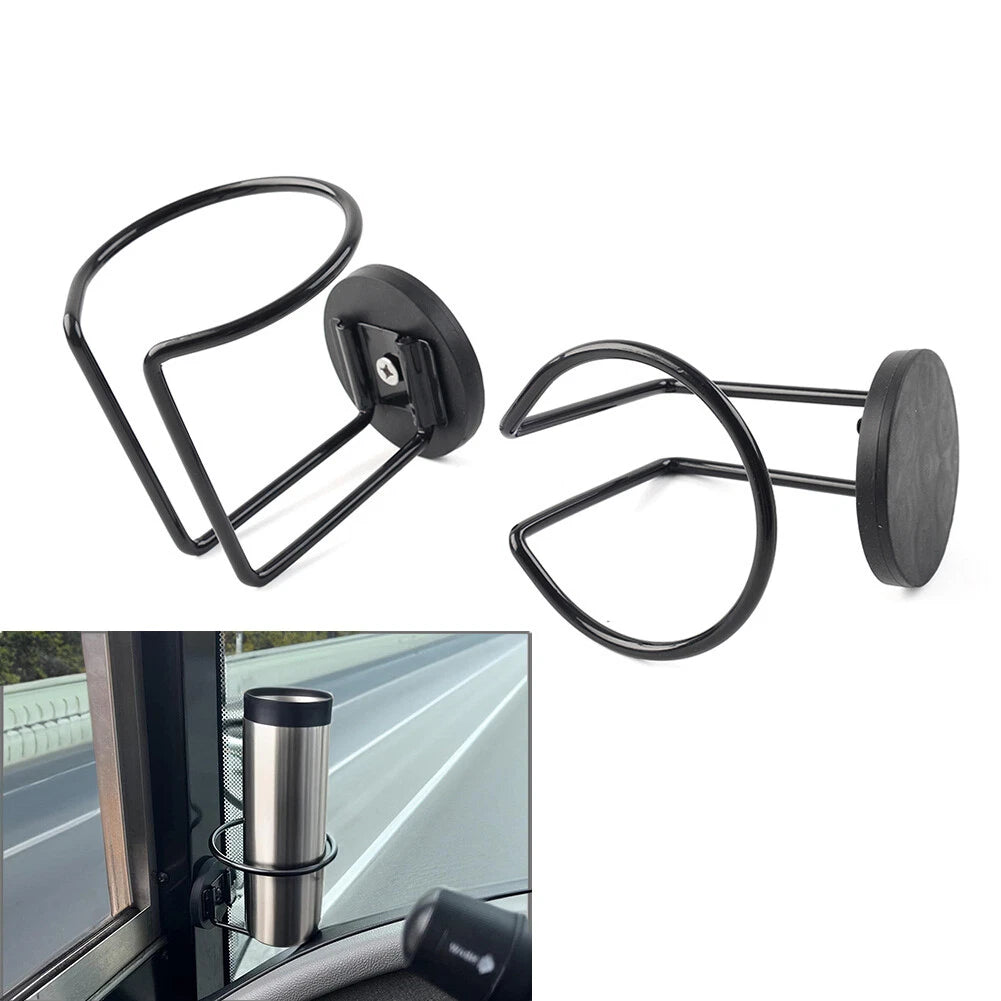 2X Magnetic Drink Rack Cup Holder for Boat Tractor Mower Truck School Bus