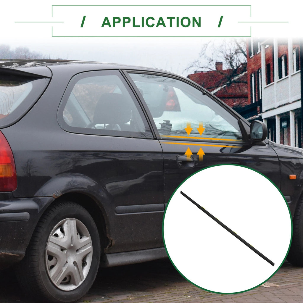 Front Right Window Weatherstrip Seal for Honda Civic (1996–2000)