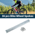 Bicycle Spokes Nipple Set 293mm Carbon Steel Galvanized Universal (Universal)