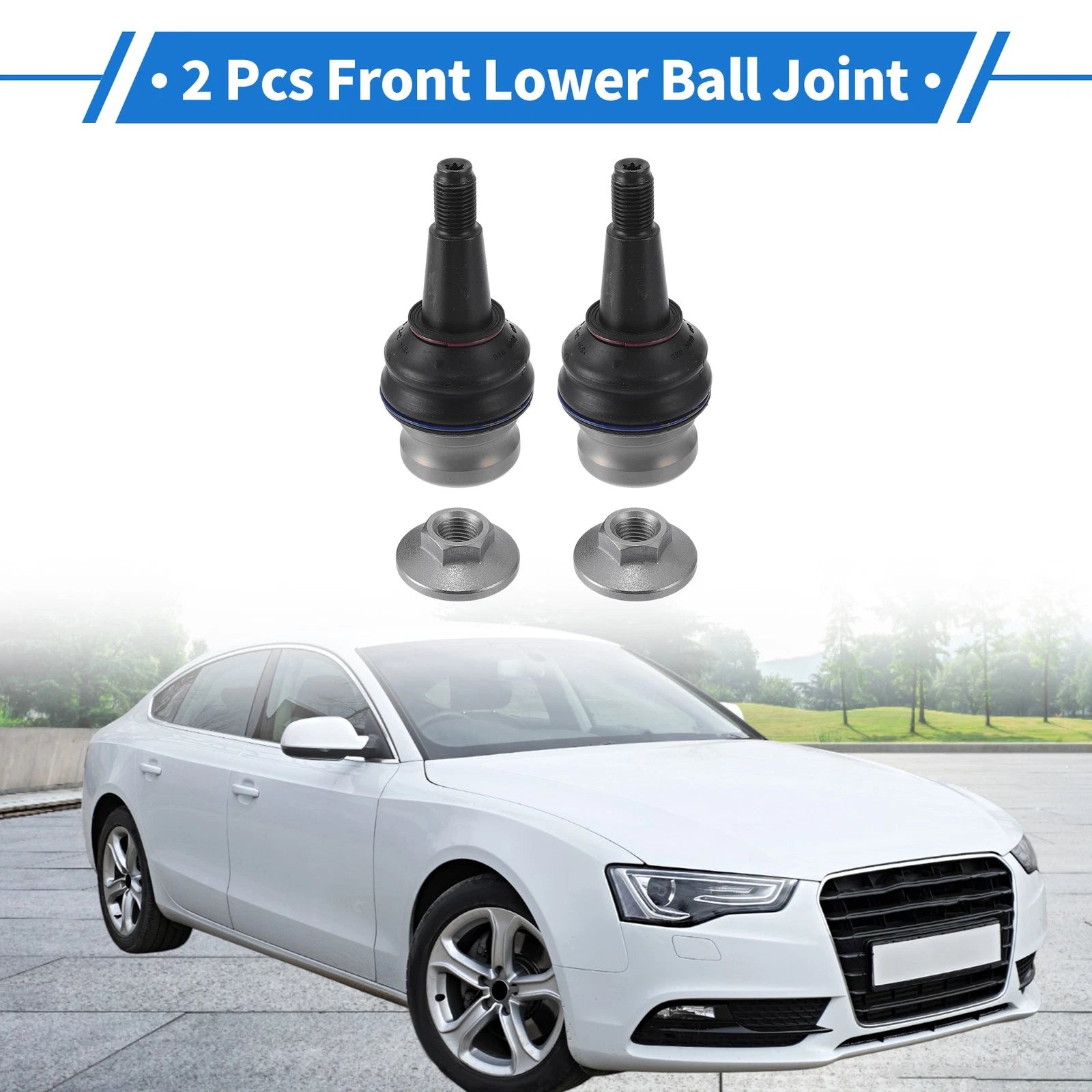 2 Pcs Front Lower Ball Joints Replacement for Audi A4 (2007–2015)