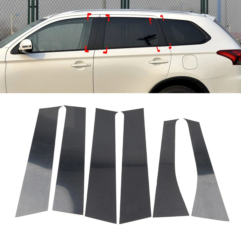Pillar Post Door Window Cover Trim Kit for Mitsubishi Outlander (2013–2021)