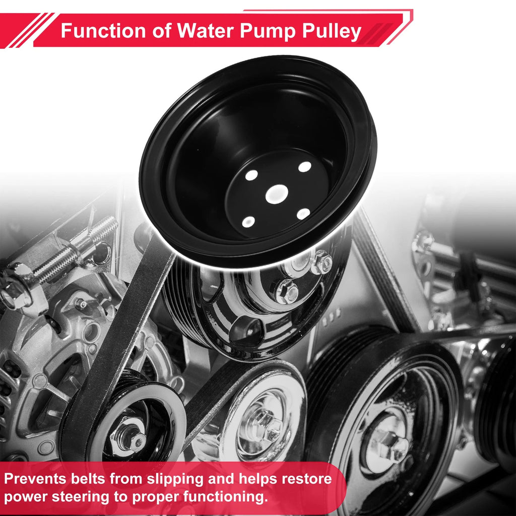 Water Pump Pulley Single Groove Replacement for Chevy SBC Small Block (262–267)